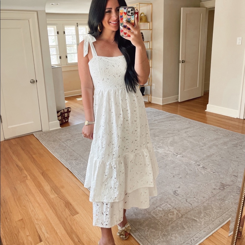 Red Dress Boutique white midi lace dress